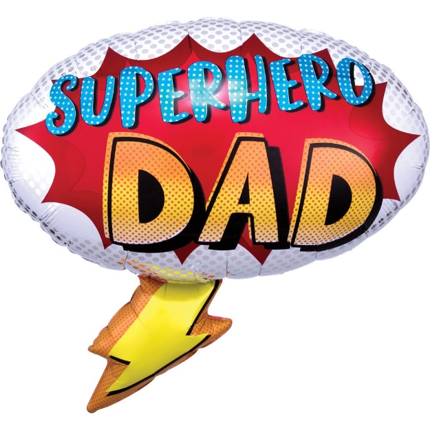 Picture of Foil Balloon Superhero Dad