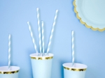 Picture of Baby blue and white striped straws (10pc.)