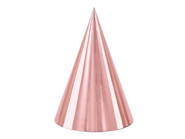 Picture of Party hats - Rose gold (6pcs)