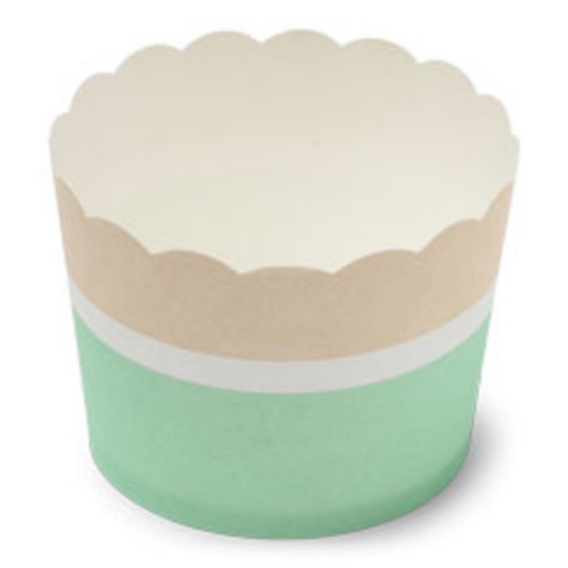 Picture of Cake cups cream and mint colour