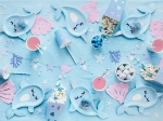 Picture of Side paper plates - Narwhal (6pcs)