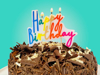 Κερί για τούρτα Happy Birthday πολύχρωμο