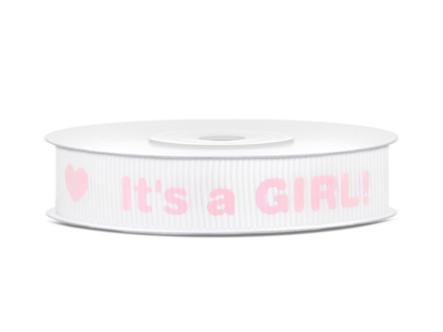 Picture of Ribbon - "It's a girl!" 10m