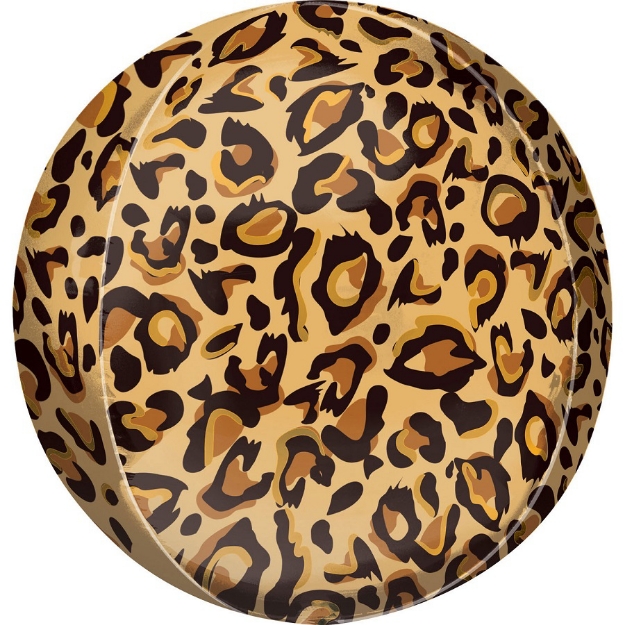 Picture of Foil Balloon ball leopard print