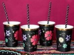 Picture of Paper cups - Floral Halloween 
