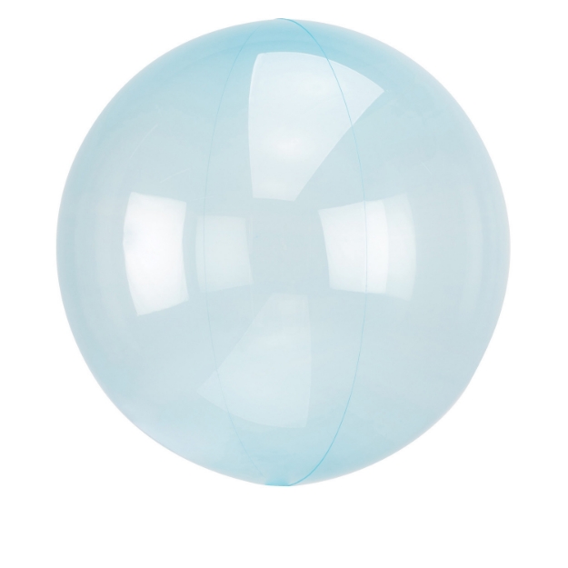 Μπαλόνι σε στρόγγυλο σχήμα - Διάφανο γαλάζιο