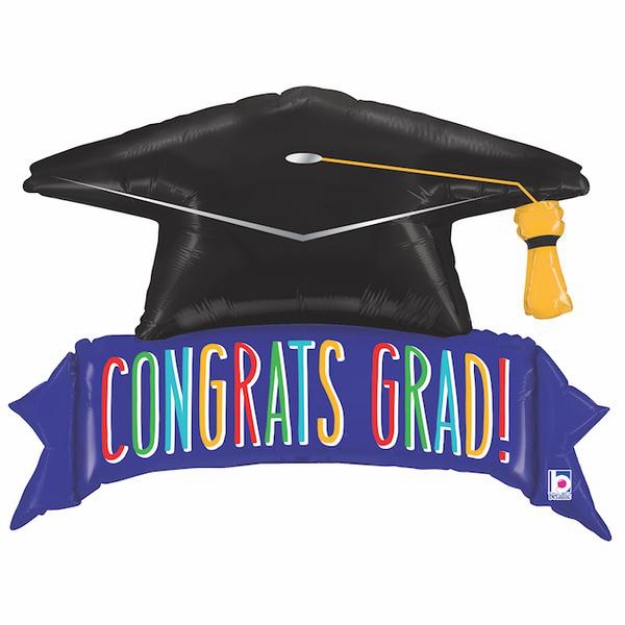 Picture of Foil balloon - Graduation hat