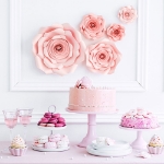 Picture of Paper flower backdrop - Pastel pink (5pcs)