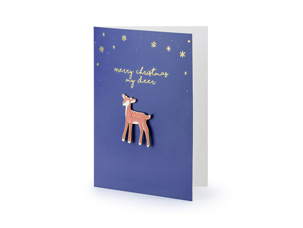 Picture of Christmas card - Enamel pin deer