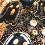 Picture of Velvet Table Runner - Spiderwebs