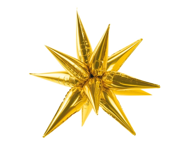 Picture of Foil balloon star 3D - Gold (95cm)