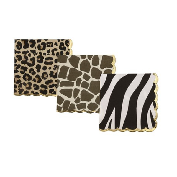 Είδη Πάρτι Happy TeapotPaper napkins Animal print