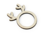 Picture of Wooden rings for napkins - Reindeer (6pcs)