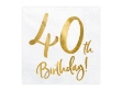 Εικόνα της Χαρτοπετσέτες - 40th Birthday! (20τμχ)