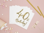 Picture of Paper napkins - 40th Birthday! (20pcs)