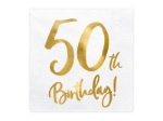 Picture of Paper napkins - 50th Birthday! (20pcs)