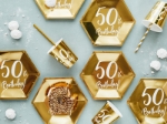 Χάρτινα πιάτα γλυκού - 50th Birthday! (6τμχ)