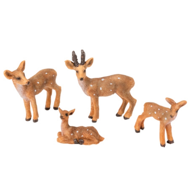 Picture of Decorative figures - Deer (4pcs)