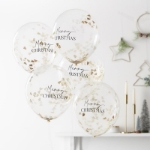 Picture of Merry Christmas Confetti Filled Balloons