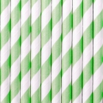 Picture of Paper straws mint and white (10pc.)