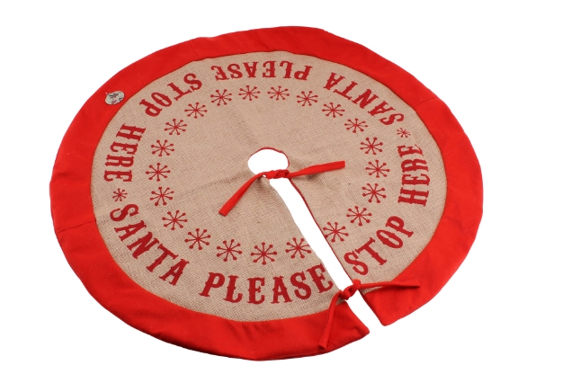 Picture of Tree skirt-Santa please stop here