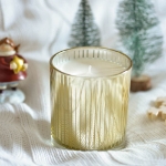 Picture of Scented soy candle in gold glass - Cayenne pepper