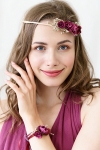 Picture of Flower wrist corsage - Deep red