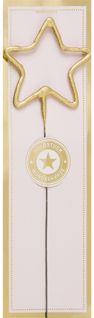 Picture of Sparkle candle - Gold star