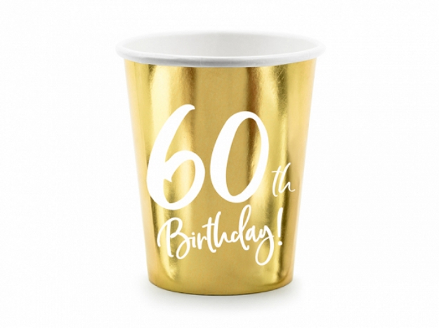 Picture of Paper cups - 60th Birthday! (6pcs)