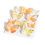 Picture of Decorative butterflies - Yellow and orange 