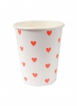 Picture of Paper cups with hearts (Meri Meri) (12pcs)