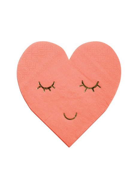 Picture of Paper Napkins - Heart  (Meri Meri)