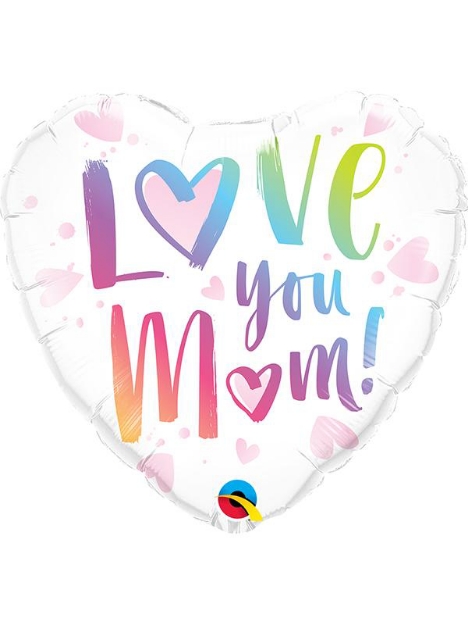 Μπαλόνι Foil σε σχήμα Καρδιά - Love you mom