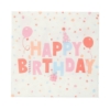 Picture of Paper Napkins - Happy Birthday pink (20pcs)