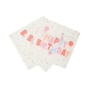 Picture of Paper Napkins - Happy Birthday pink (20pcs)