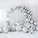 Picture of Round silver glossy balloon (60cm)