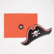 Picture of Party invitations with envelopes - Pirate (8pcs)