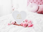 Picture of Heart letter board with gold letters