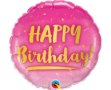 Εικόνα της Μπαλόνι foil Happy birthday ροζ