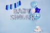 Picture of Heart Foil Balloon - Light Blue