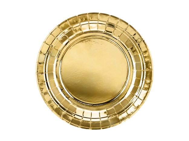 Picture of Side paper plates - Gold (6pcs)