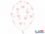 Picture of Clear balloons with pink hearts