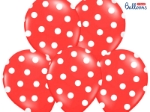 Picture of Red balloons  white dots (6pcs)