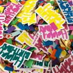 Picture of Multi coloured confetti - Happy Birthday