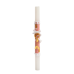 Picture of Easter candle - Gold rainbow old rose