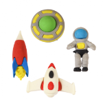 Picture of Set of 4 erasers - Space