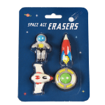 Picture of Set of 4 erasers - Space