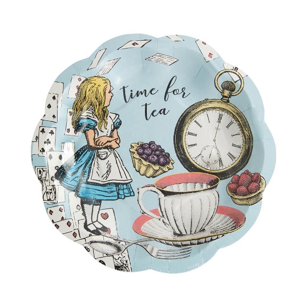 Picture of Side paper plates - Alice in Wonderland (12pcs)