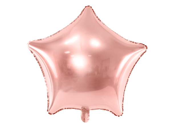 Μπαλόνι foil αστέρι - Ροζ χρυσό (70εκ)