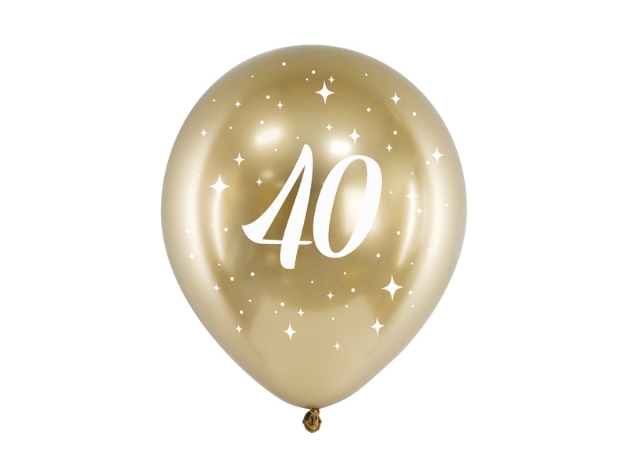 Picture of Balloons glossy gold - 40 (6pcs)